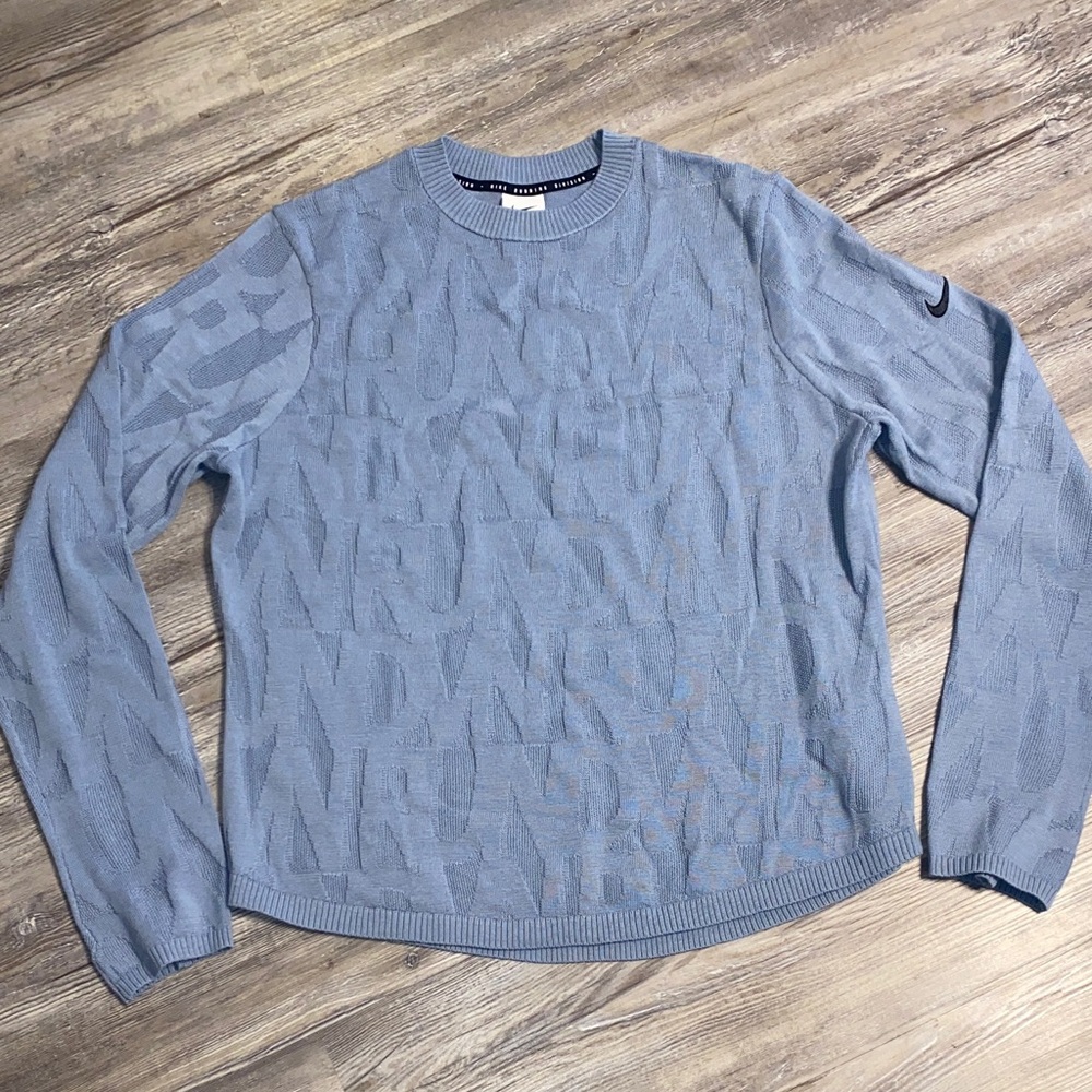 NWOT NIKE Running Division Fine Knit Sweater XL
